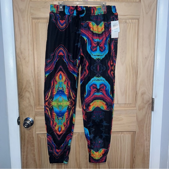 Other - Colorful Abstract Men’s Large Jogger Pants NWT